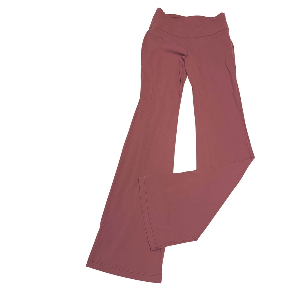 Athleta Girl High Rise Flare Pant Mauve Pink Size L 12 Kids Leggings Atheleisure